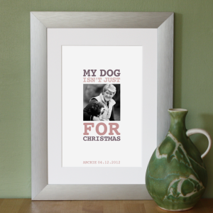 Personalised Dotti Diva print for Clare Balding featuring Archie
